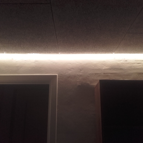 Belysning i stue i Hadsten