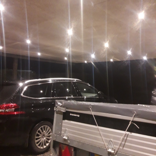 Eksklusiv renovering af carport med stjernehimmel i Hadsten