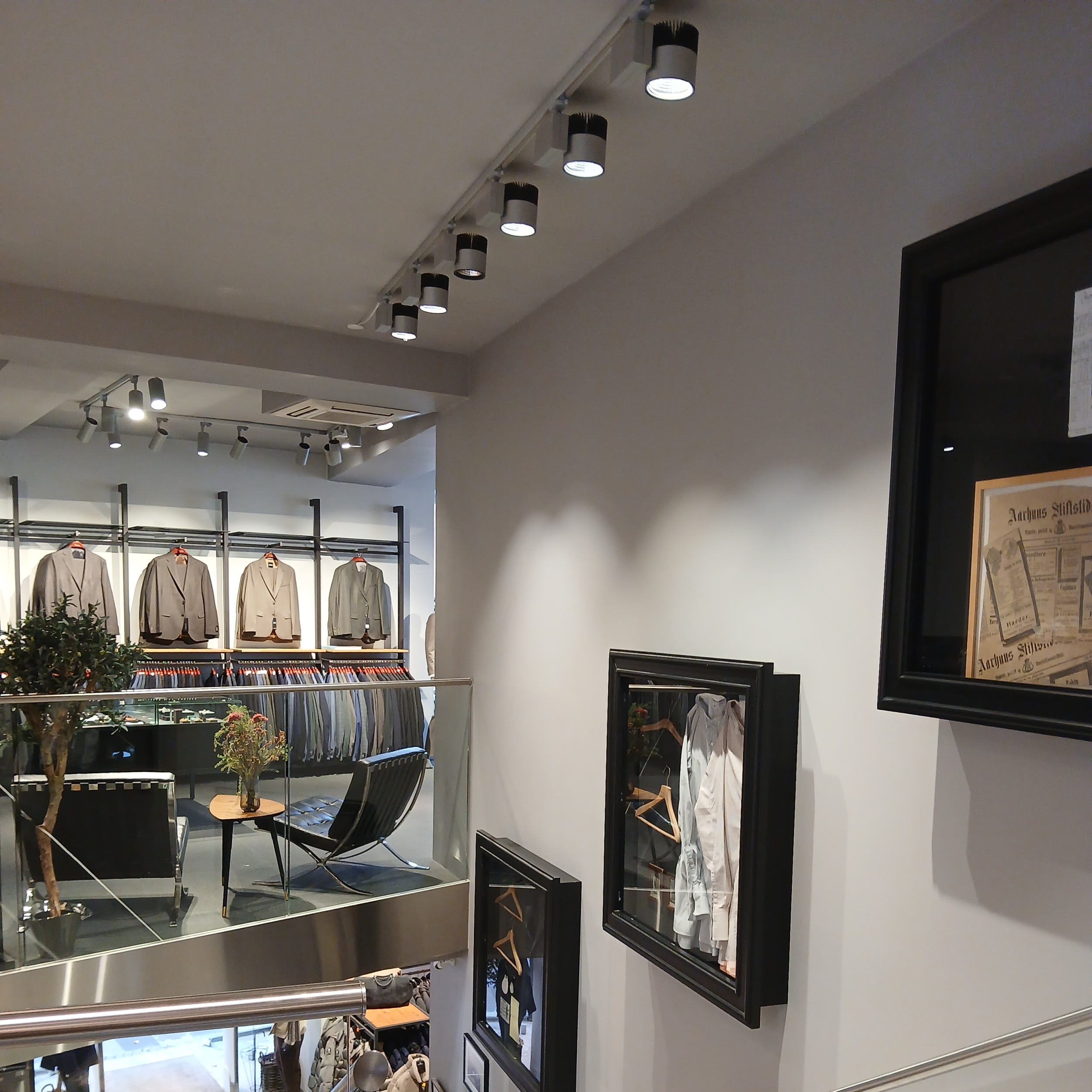 Belysning i butik i Skanderborg